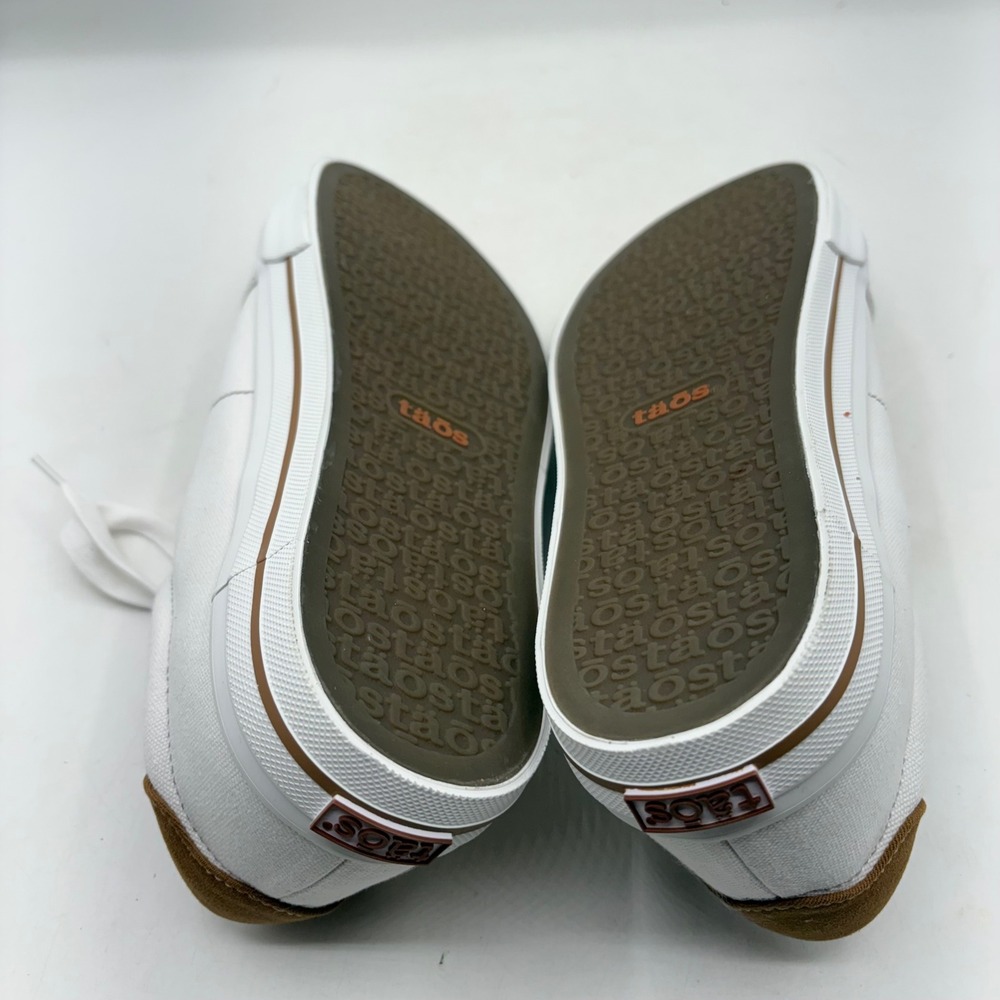 Taos Z-Soul White Canvas Side Zip Low Top Sneakers Womens 10 ZSL-13672 - Picture 9 of 9